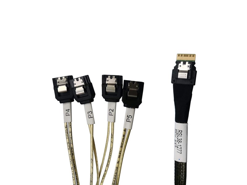 DiliVing ðƒð¢ð‹ð¢ð§ð¤ðžð« ð’ð¥ð¢ð¦ð’ð€ð’ 4X to 4*SATAï¼Œð’ð…ð…-ðŸ–ðŸ”ðŸ“ðŸ’ 38pin to 4xð’ð€ð“ð€(7pin) Cable, 100CM - Image 2